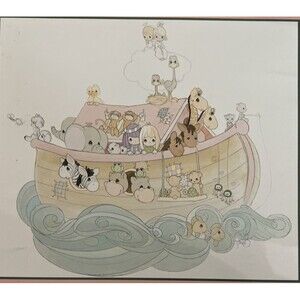 PRECIOUS MOMENTS Noah's Ark Counted Cross Stitch Booklet Gloria & Pat Pattern